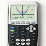 TI 84 calculator showing two graphs with one above the other on the screen